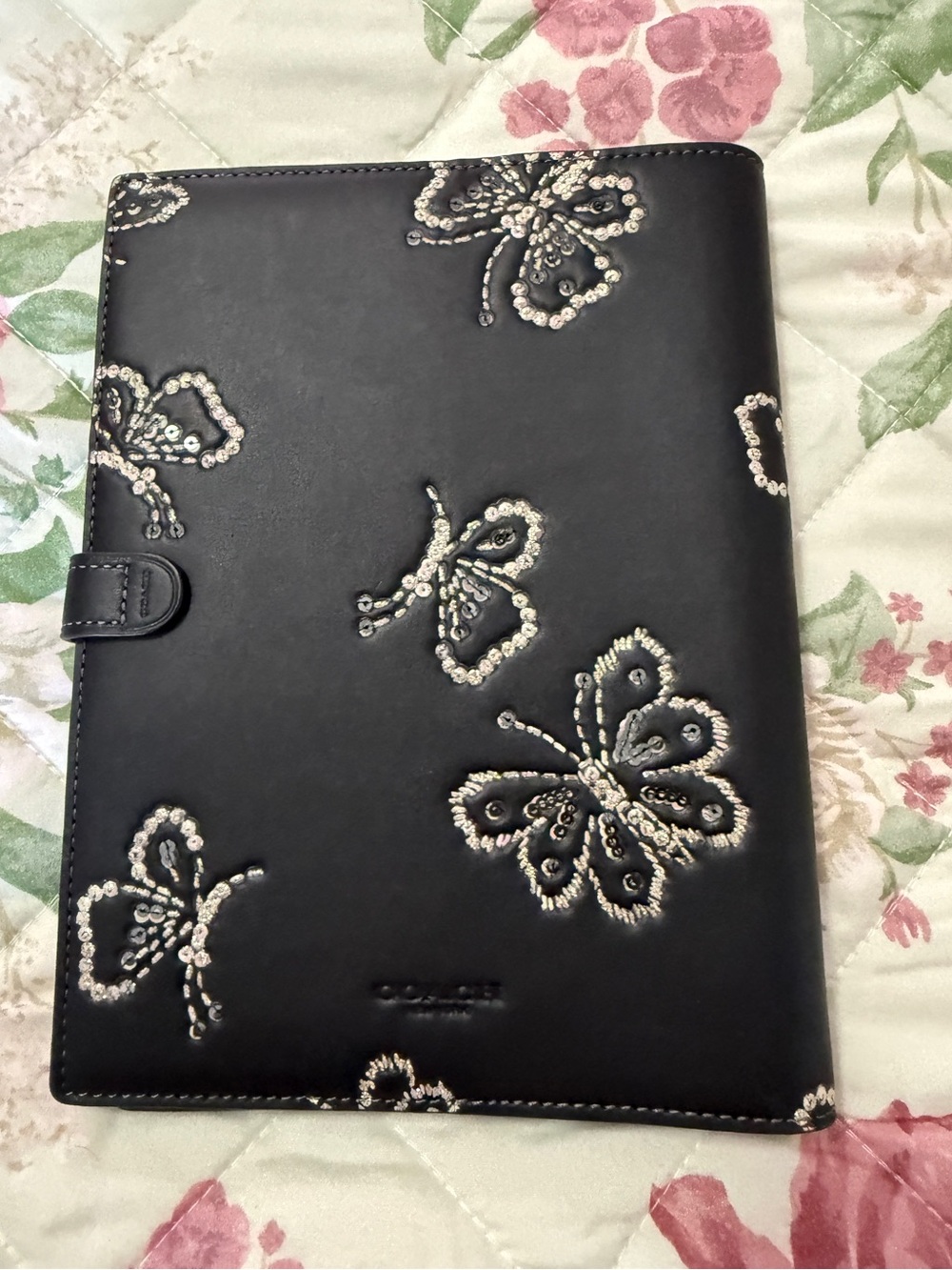 Coach notebook black butterfly print - Picture 2 of 3
